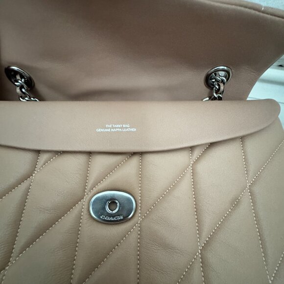 NWT Coach Tabby Shouder bag 26 with quilting Buff Nude Handbag Bag Purse - Picture 6 of 14